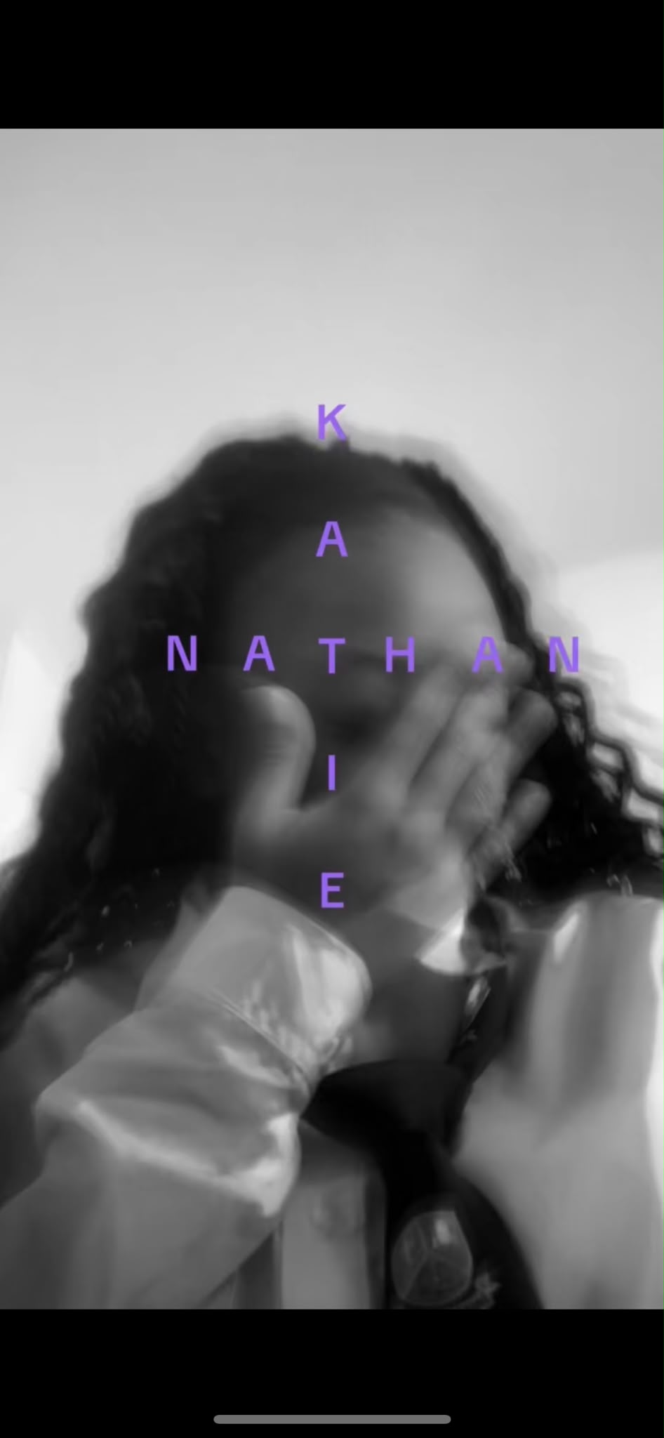 Katie, with her name spelled across the photo